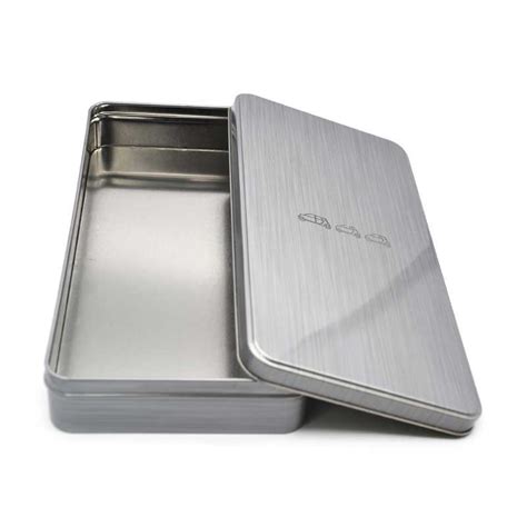 metal box 4.25 x 2.75 x 2.5|plain metal storage box.